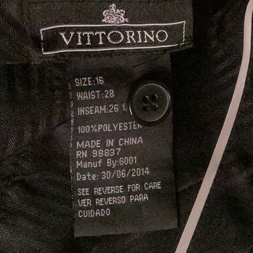 VITTORINO FORMAL PANTS FOR BIG BOYS SIZE 16 - Picture 10 of 11